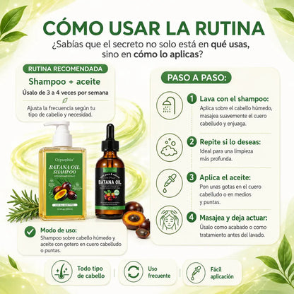COMBO SHAMPOO & ACEITE BATANA CUIDADO DEL PELO
